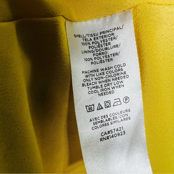 Loft floral cottagecore yellow romantic dress size 4 - Picture 5 of 6